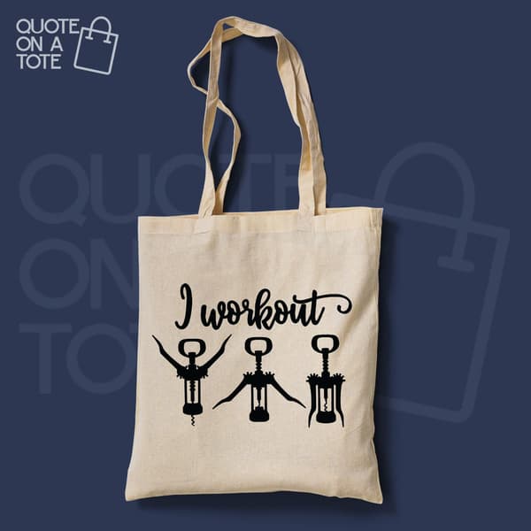 I Workout Tote Bag